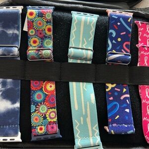 Colorful Patterned Watch Bands Set